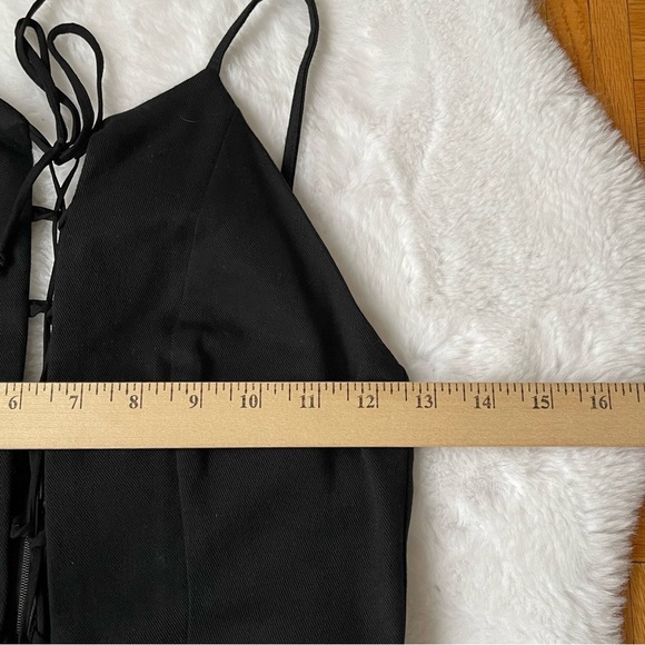 REFORMATION Sophie Lace-Up Neck Jumpsuit  Office Siren size 6 - Picture 11 of 14